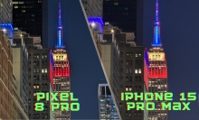 Empire State Building: iPhone 15 Pro Max vs. Google Pixel 8 Pro