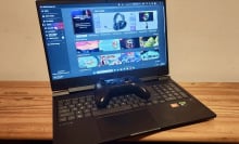HP Victus 16 laptop sitting on table