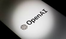 OpenAI logo on a smartphone