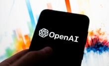 OpenAI logo on a smartphone 