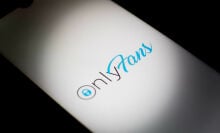 onlyfans logo on a phone