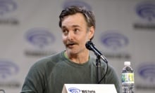 Will Forte speaking at a panel.