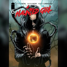 Cover of the first issue of the comic miniseries "A Haunted Girl."