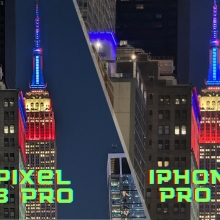 Empire State Building: iPhone 15 Pro Max vs. Google Pixel 8 Pro