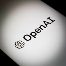 OpenAI logo on a smartphone