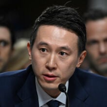 Shou Zi Chew, CEO of TikTok, testifies during the US Senate Judiciary Committee hearing, "Big Tech and the Online Child Sexual Exploitation Crisis," in Washington, DC, on January 31, 2024. 