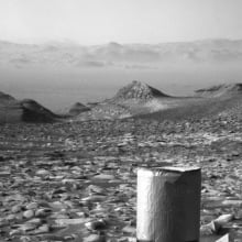 Curiosity imaging Martian canyons in southern hemisphere
