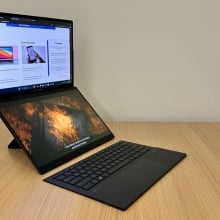Asus Zenbook Duo on a table