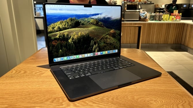 15-inch M3 MacBook Air on a table