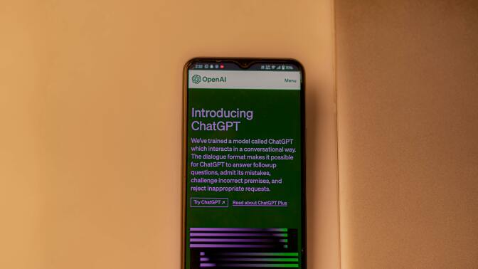 ChatGPT on phone