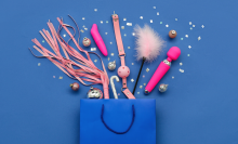 gift bag of sex toys 