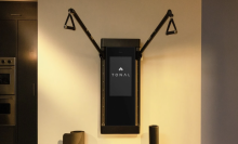 Tonal fitness mirror in home