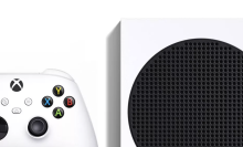 Xbox Series S next to Xbox controller