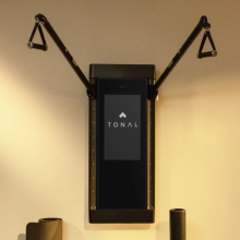 Tonal fitness mirror in home