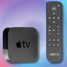 Apple TV box and Function remote