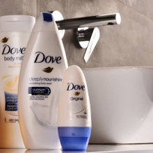 POZNAN, POLAND - NOV 10, 2017: Dove products, a personal care brand, owned by Unilever and sold in more than 80 countries